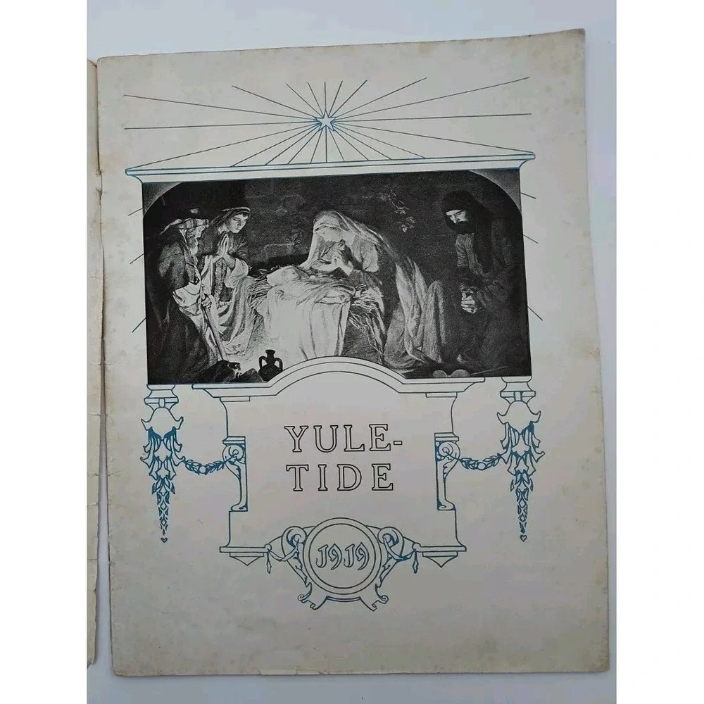 1919 YULE TIDE BOOK Christmas ANTQ Yuletide Collectable Paperbook B58.1GU2006